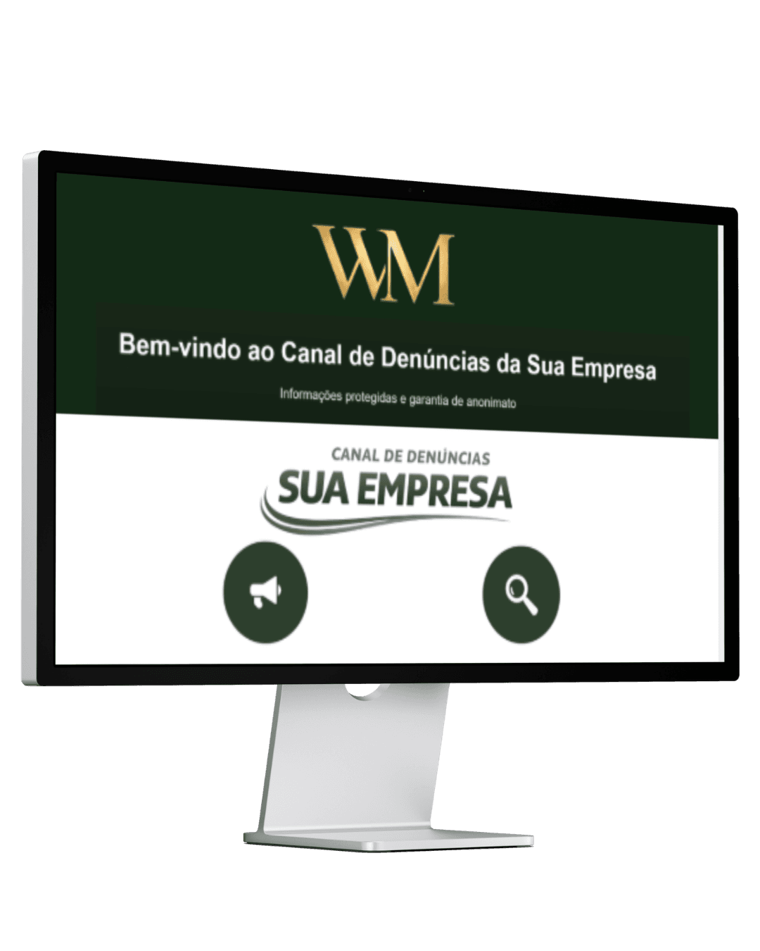 Painel do sistema InformeSeg — visão desktop do canal de denúncias